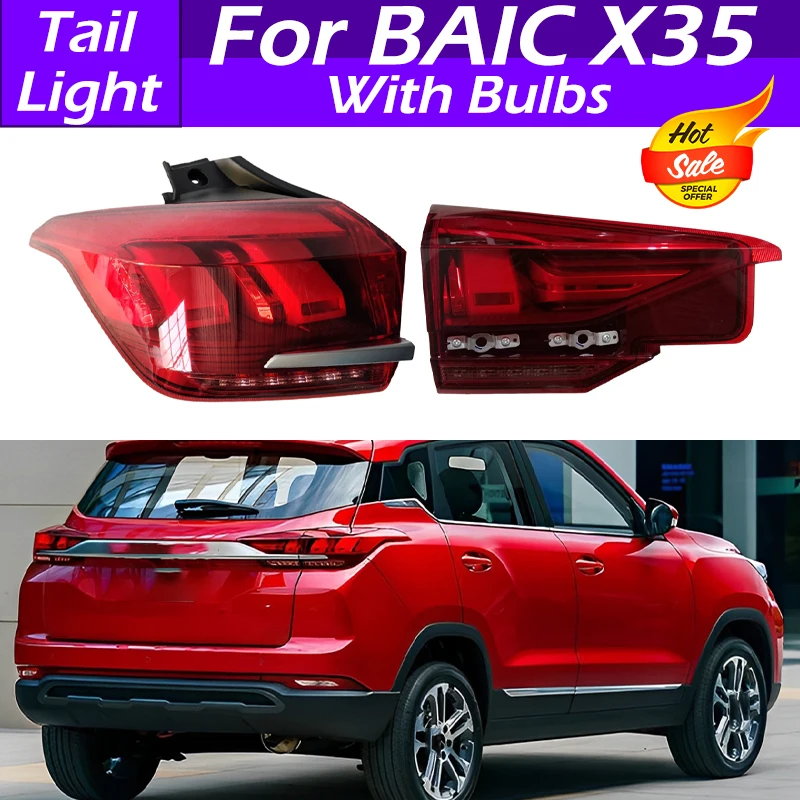 

Taillight Brake Light For BAIC X35 Car Tail Lamp Brake Reverse Turn Signal Warning Lamp A00091199 A00091200 A00091197 A00091198