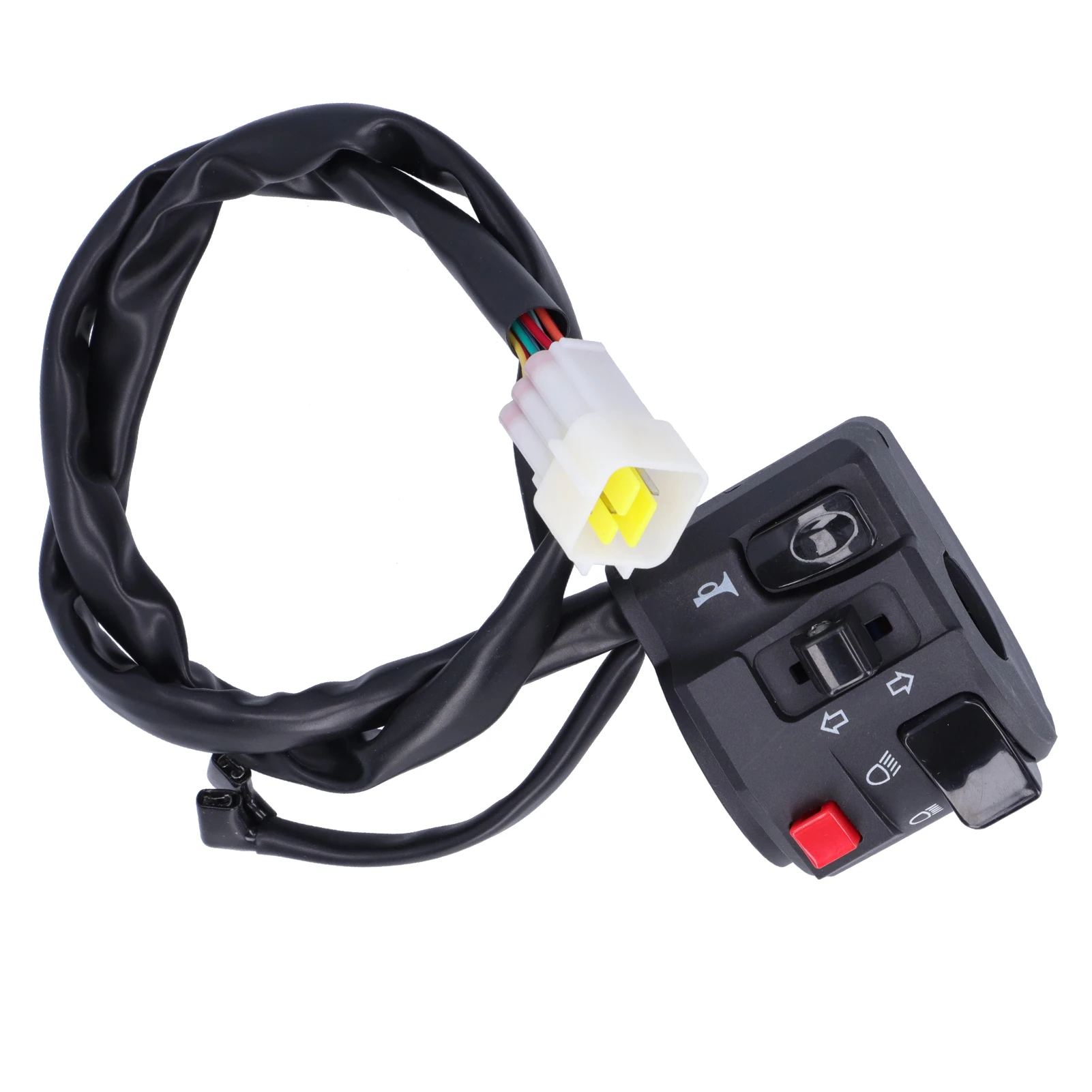 7/8in Handlebar Switch Handlebar Switch 7/8in Motorcycle Handlebar Switch Horn Button Headlight Turn  Fog Lamp Controller