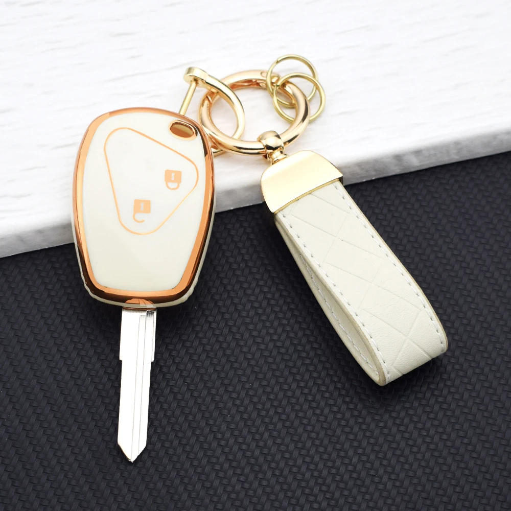 2 Buttons Remote TPU Key Shell Case for Renault Megane Modus Espace Laguna Duster Logan DACIA Sandero Fluence Clio Kangoo