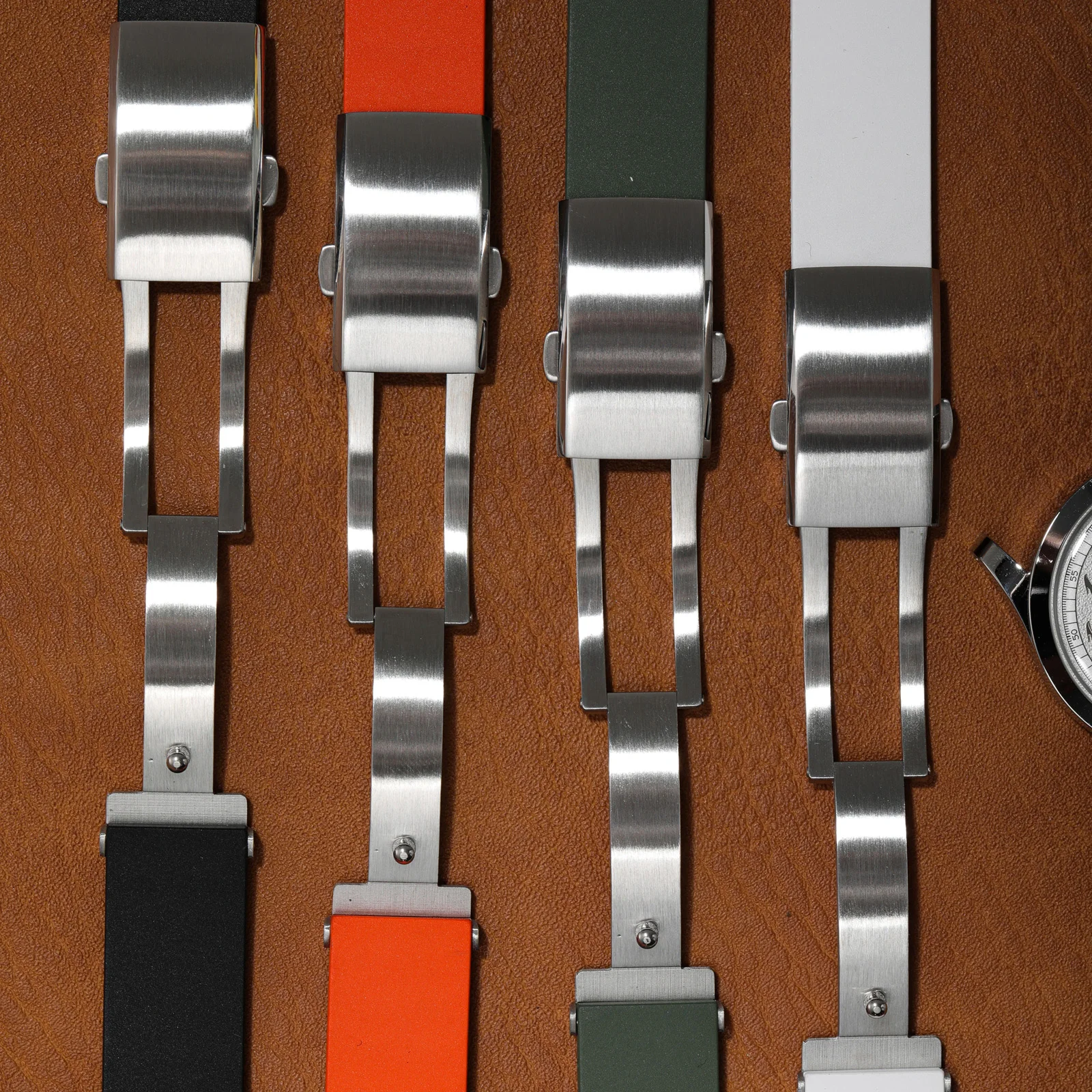 New Design CTS Fluororubber Watch Strap 18mm 20mm 22mm Fast Release Stainless Steel Buckle Watch Bands FKM Strap For Cut To Size view 3