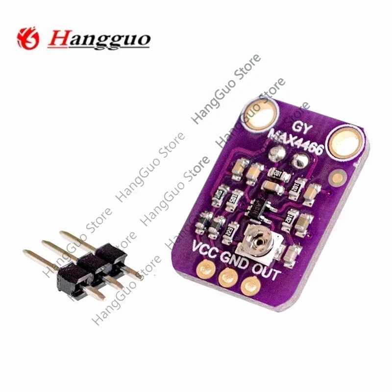 10PCS/Lot Brand new originalGY-MAX4466 Electret Microphone Amplifier Module  Adjustable Gain AmplifierBoard2.4-5V DC For Arduino