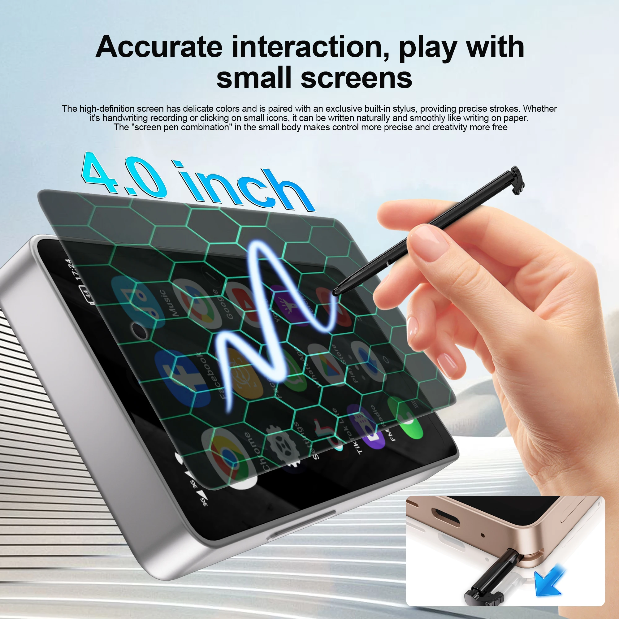 สมาร์ทโฟน SERVO S25 Ultra Mini รองรับ 2 ซิม 3G WCDMA ระบบปฏิบัติการ Android หน่วยความจำภายใน 16GB รองรับ Play Store Wi-Fi Hotspot หน้าจอ 4.0 นิ้ว สมาร์ทโฟนขนาดเล็กพร้อมปากกาสไตลัส