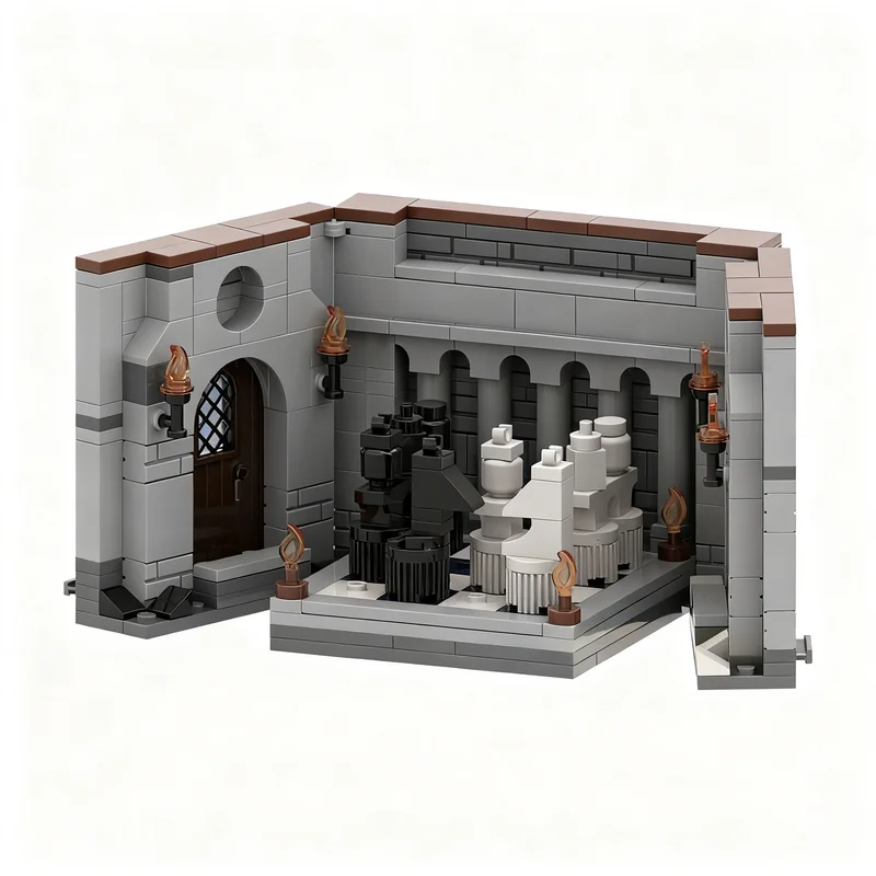 321pcs MOC The Chess Challenge Harry Model Building Blocks Christmas Gift Toys 3D Education Brick Craft Collection Assemble