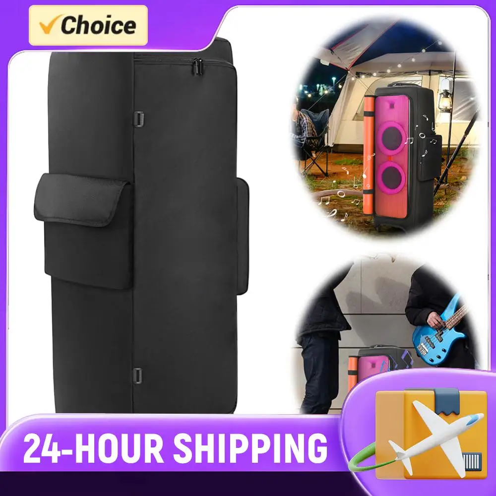 Capa Protetora para Caixa de Som com Bolso para Microfone, Capa Protetora para Caixa de Som com Fecho de Zíper e Almofada para JBL PARTYBOX 1000