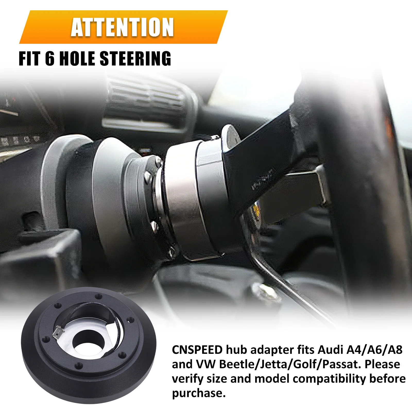 180H Lenkradnabenadapter für Audi A4 A6 A8 für VW Jetta Golf für Lamborghini Gallardo Lenkrad Kurznabenadapter – Detail 7