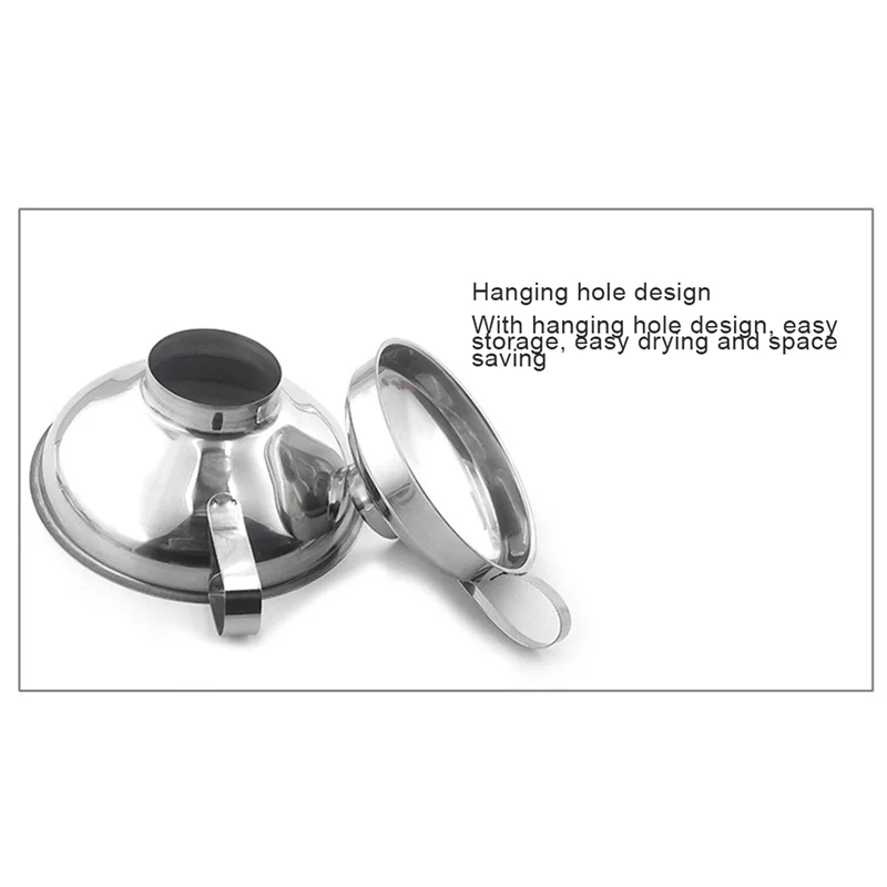 قمع ABWR-Canning، 4 عبوات من لوازم التعليب المصنوعة من الفولاذ المقاوم للصدأ، قمع المطبخ، قمع تعليب ميسون