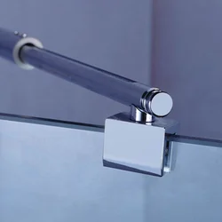 Sturdy 304 Stainless Steel Support Rod For Shower Panel Hardware Frameless Fixed Shower Door Brackets Bathroom Fixture
