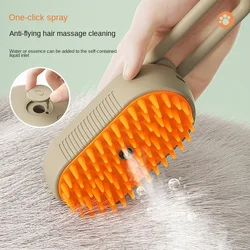 Brosse à Vapeur Électrique 3 en 1 pour Chien et Chat, Peigne de Toilettage pour Animaux de Compagnie, Épilation