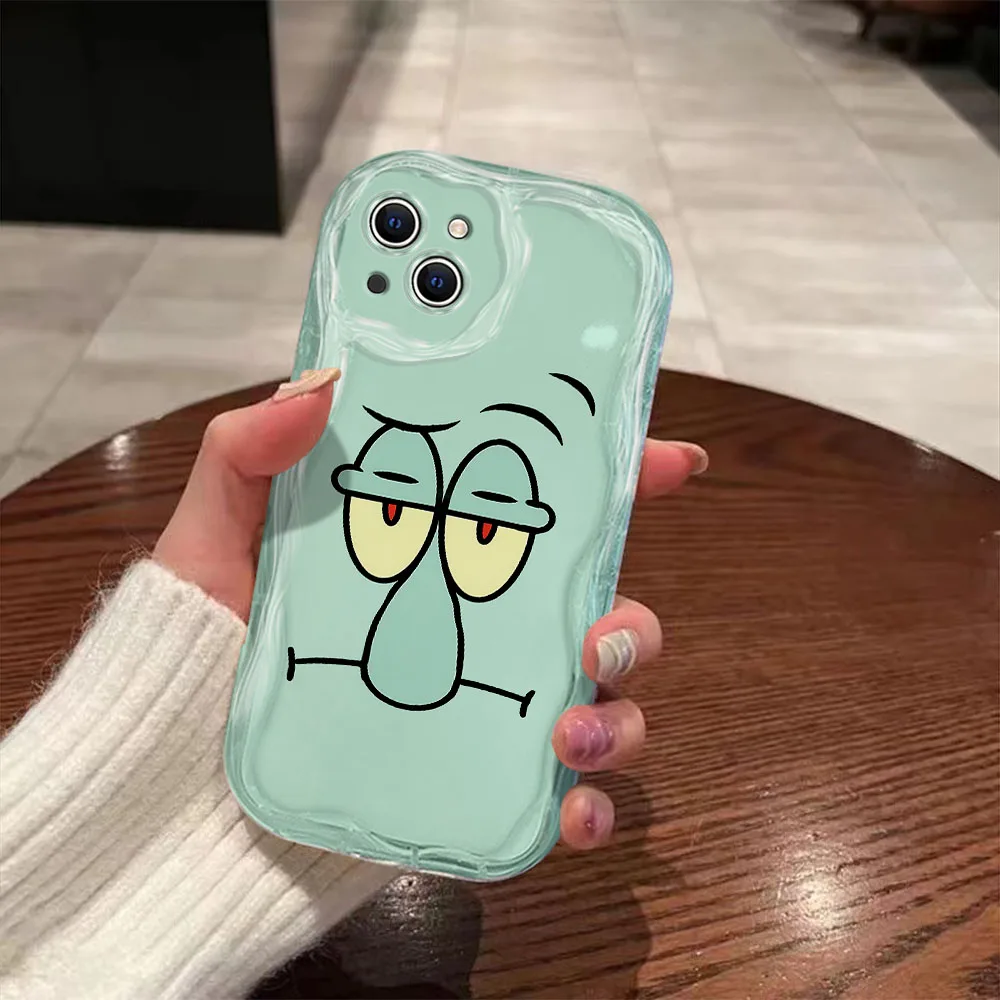 Süße S-SpongeBobs 3D Wave Hülle für IPhone 16 15 14 13 12 11 Pro Max Mini X XR XSMAX 8 7 6S Plus weiche Silikonhülle – Detail 9