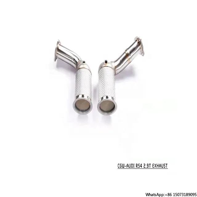 

200 or 300 Cells Muffler Sound Exhaust Downpipe for RS4 RS5 2.9T Header