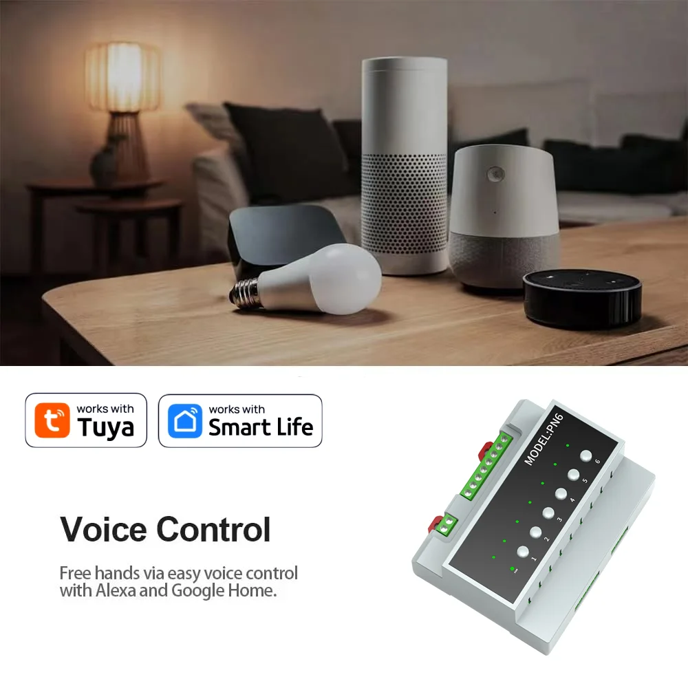 Jianshu Interruptor Inteligente Zigbee 3.0 Universal 6-16CH Compatível com Alexa/Google Home APP Controle Remoto Temporizador Programável Controle por Voz Sistema Casa Inteligente Automação Residencial IoT