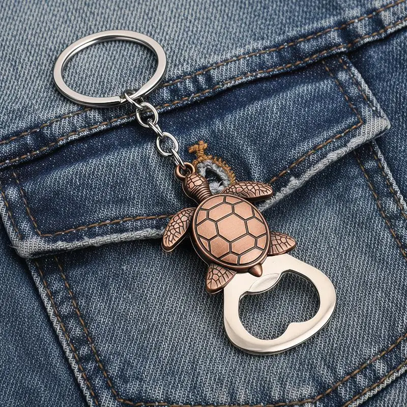 Novelty Animal Metal Bottle Opener Keyring Frog Wolf Lion Turtle Style Mini Beer Opener Perfect for Birthday Gifts