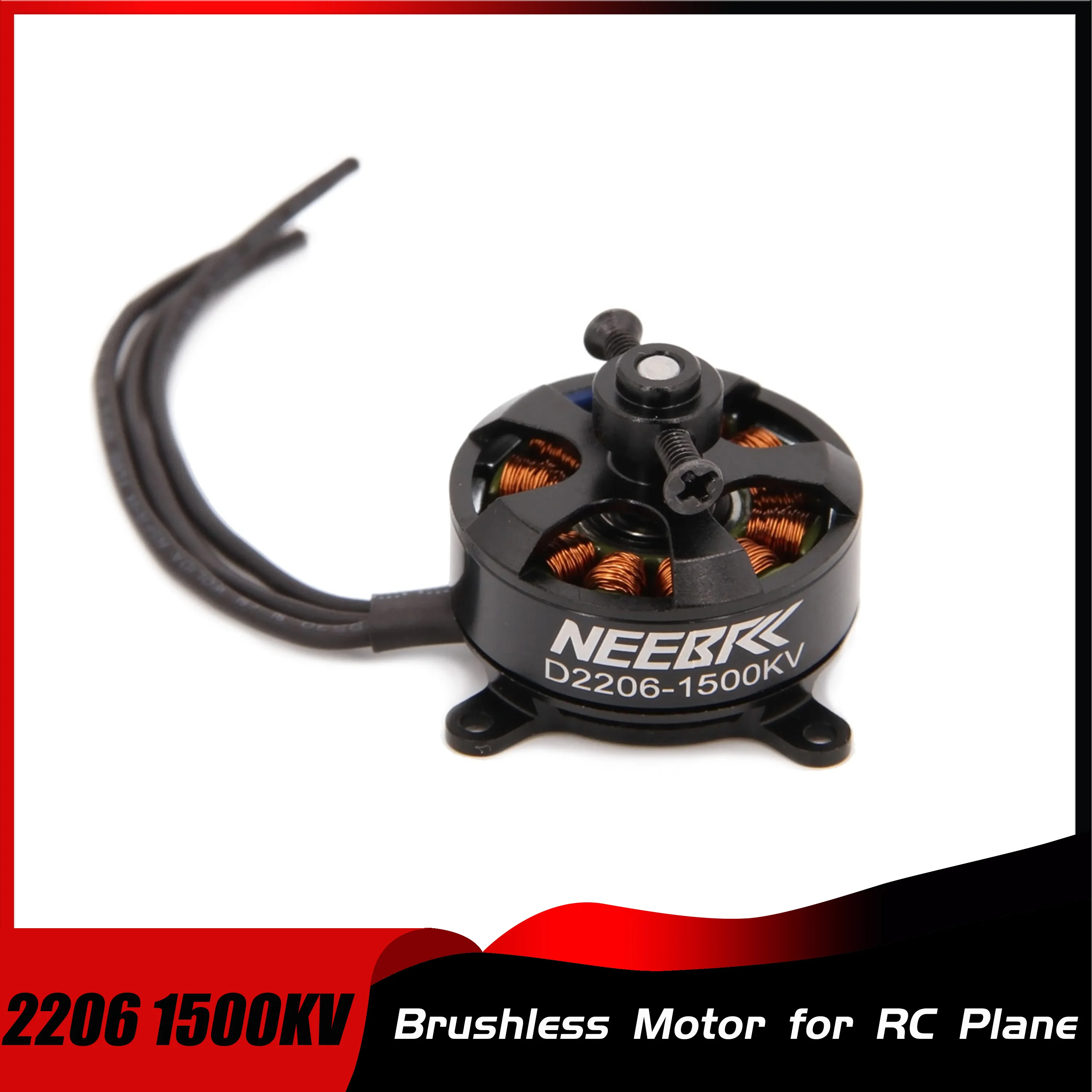 2206 Brushless Motor 1500KV 2-3S for RC FPV Fixed Wing Drone Airplane Aircraft Quadcopter Multicopter UAV ESC Speed Controller