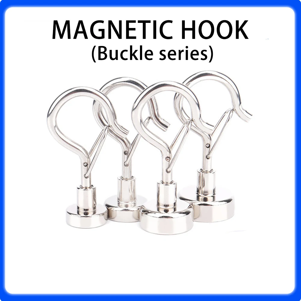 E14 E16 E18 E20 Strong Magnetic Card Buckle Hook Household Kitchen Iron Cabinet Magnet Hook Magnetic Buckle Hooks For Home DIY