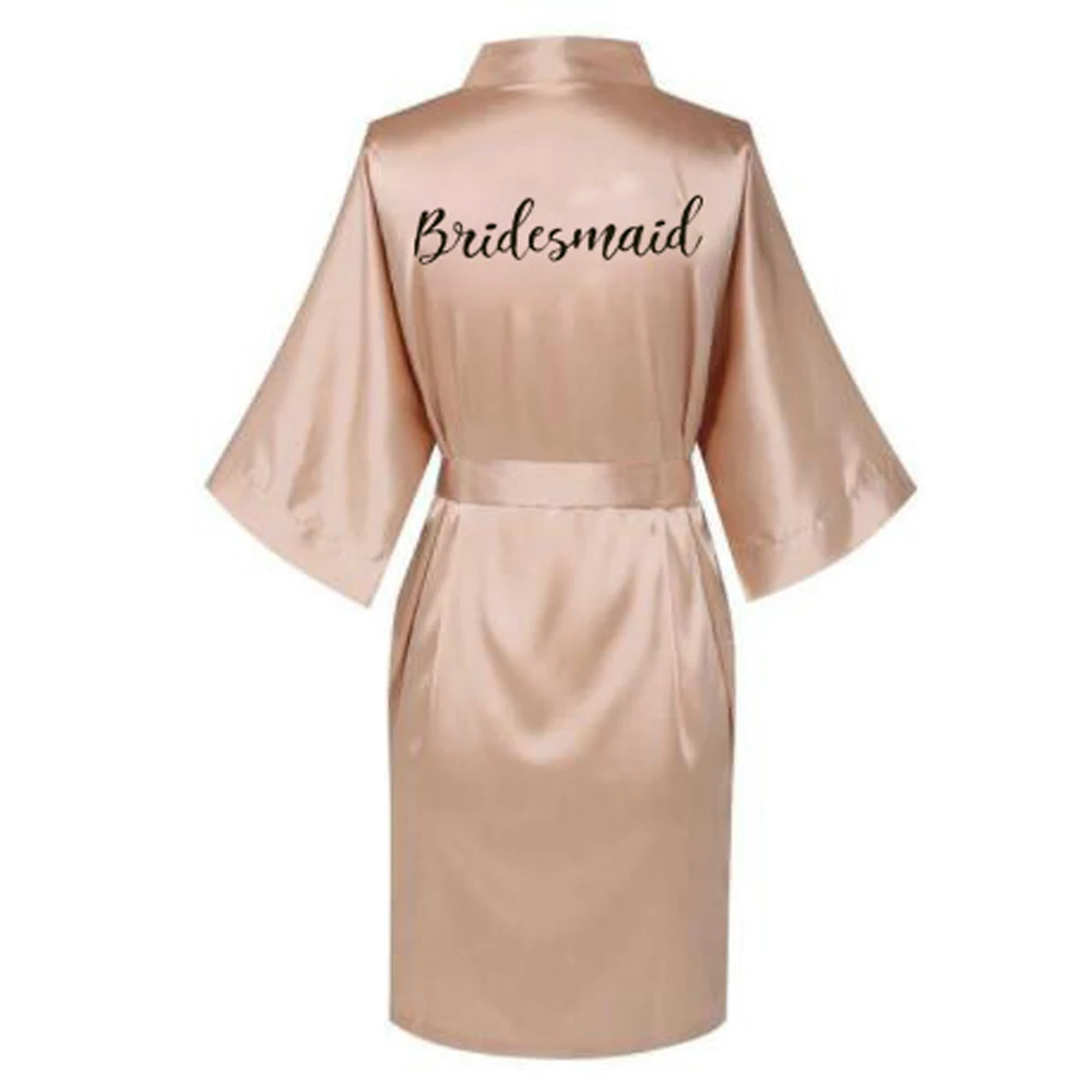 Satin Silk bride robe Wedding Robe Bridesmaid Bride Dressing Gown bridesmaid robes SP002