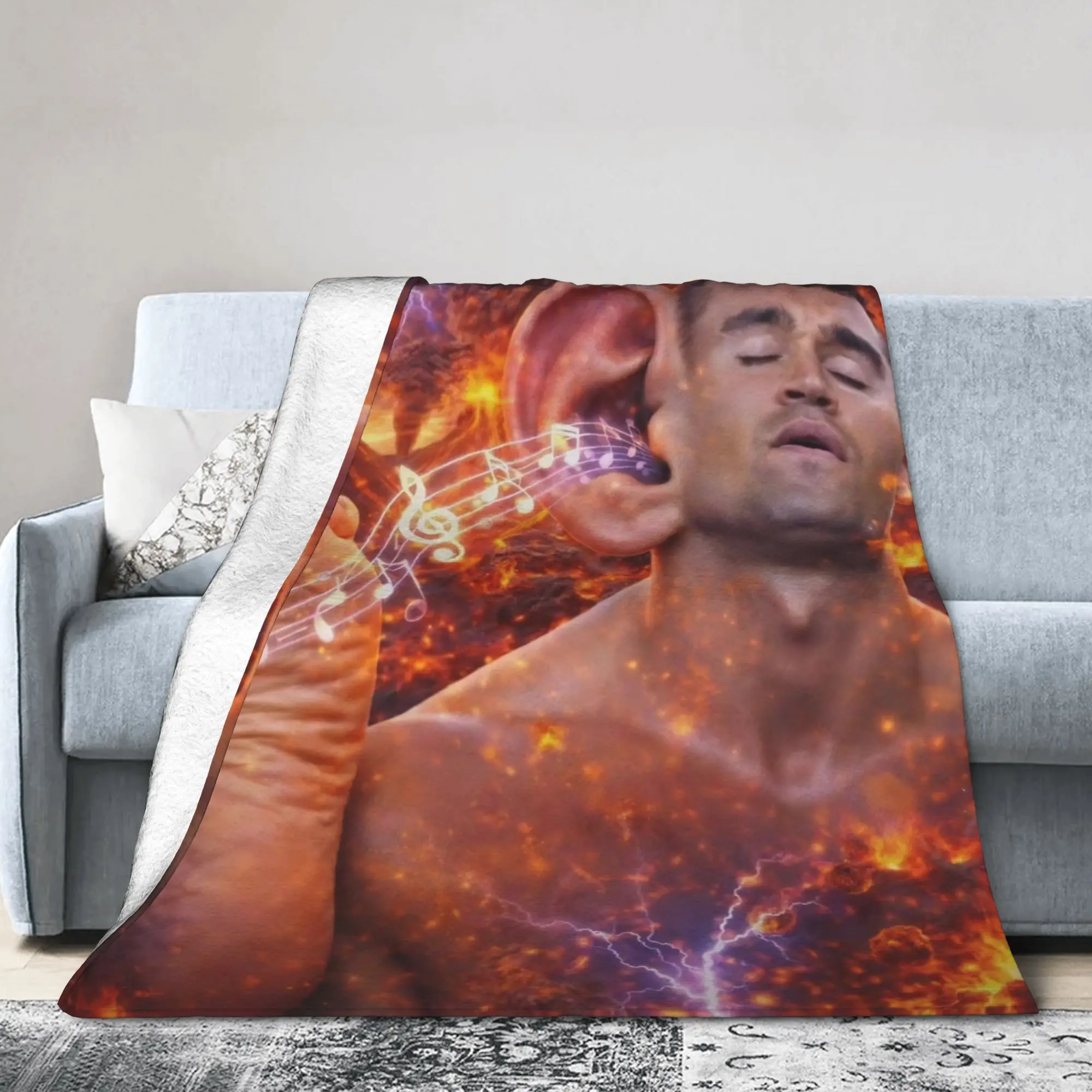 C-Charlie K-kirk Meme Blankets Fleece Print  Breathable Lightweight Thin Throw Blanket for Sofa Car Quilt