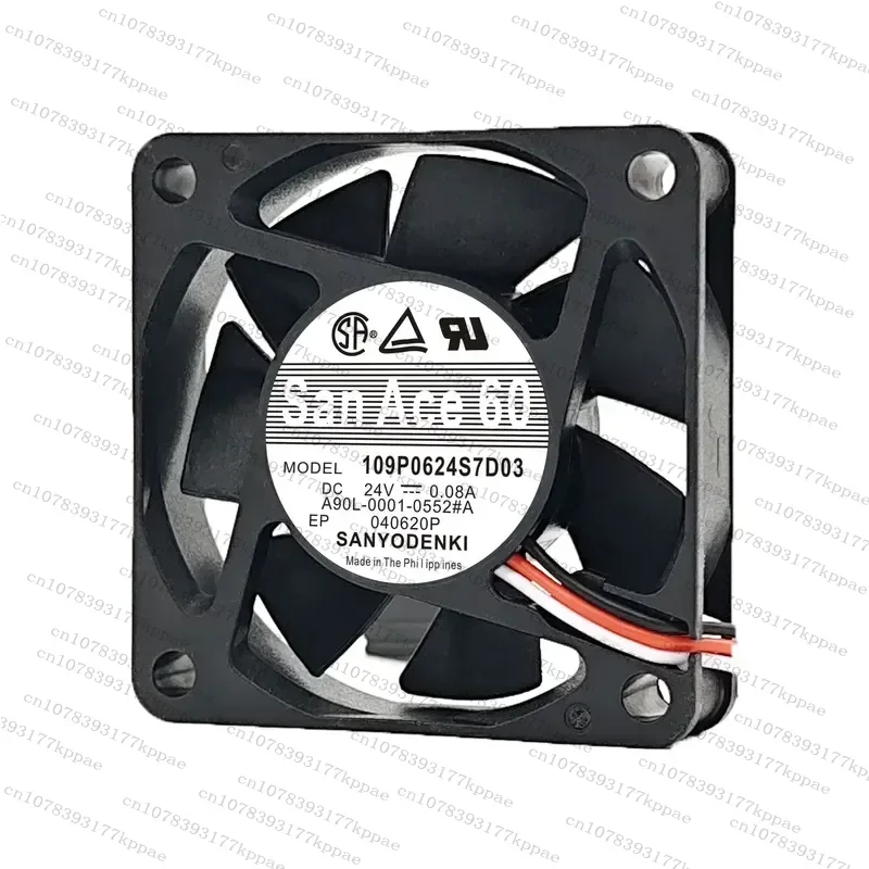 for SanAce60 CNC Machine Tool Fan for 109P0624S7D03 24V 0.08A for A90L-0001-0552 #A Cooling Blower