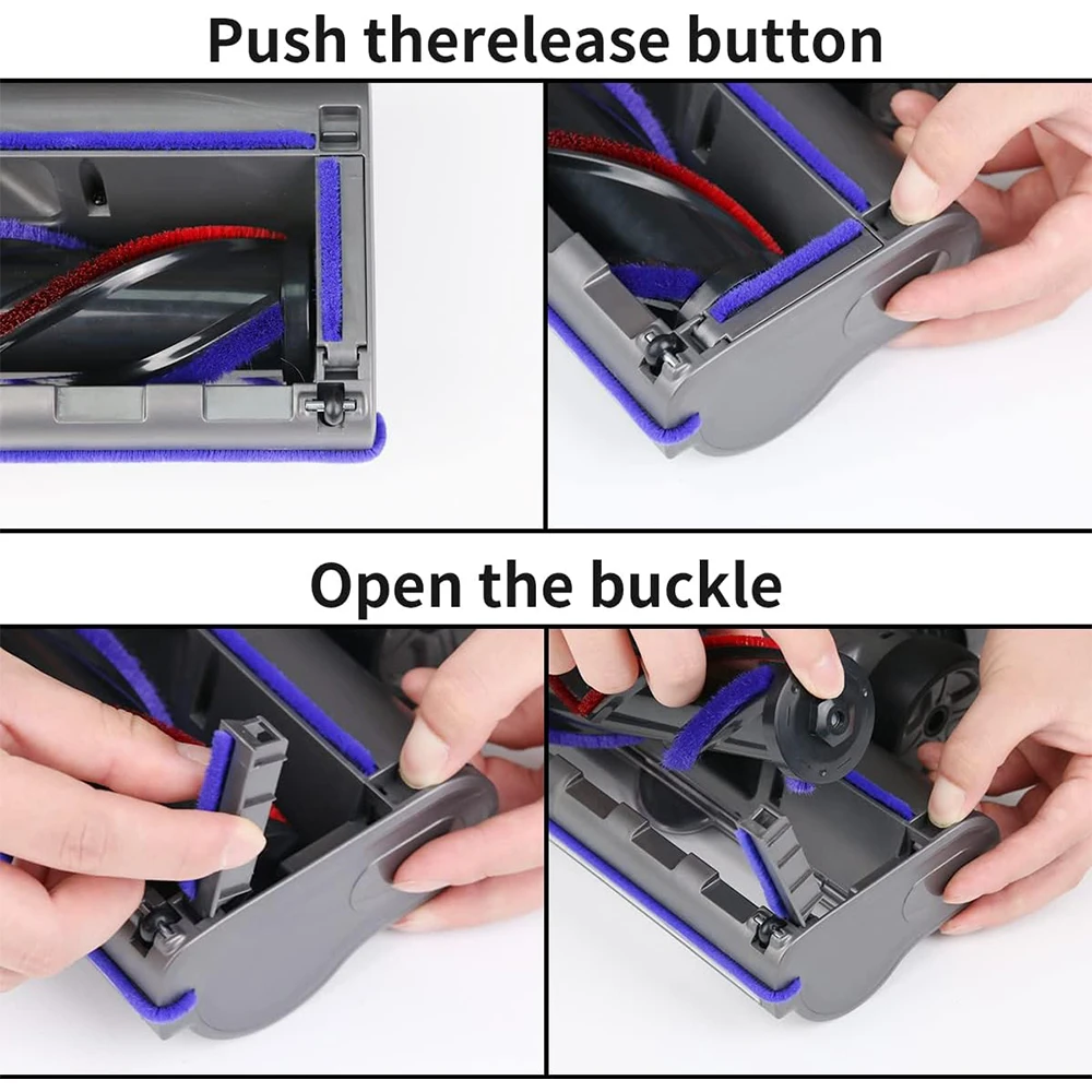 Direct Drive Brush Heads Nozzles for Dyson V7 V8 V10 V11 V15 Vacuum Cleaner Replaceable Parts Accessories For Carpet Floor Clean