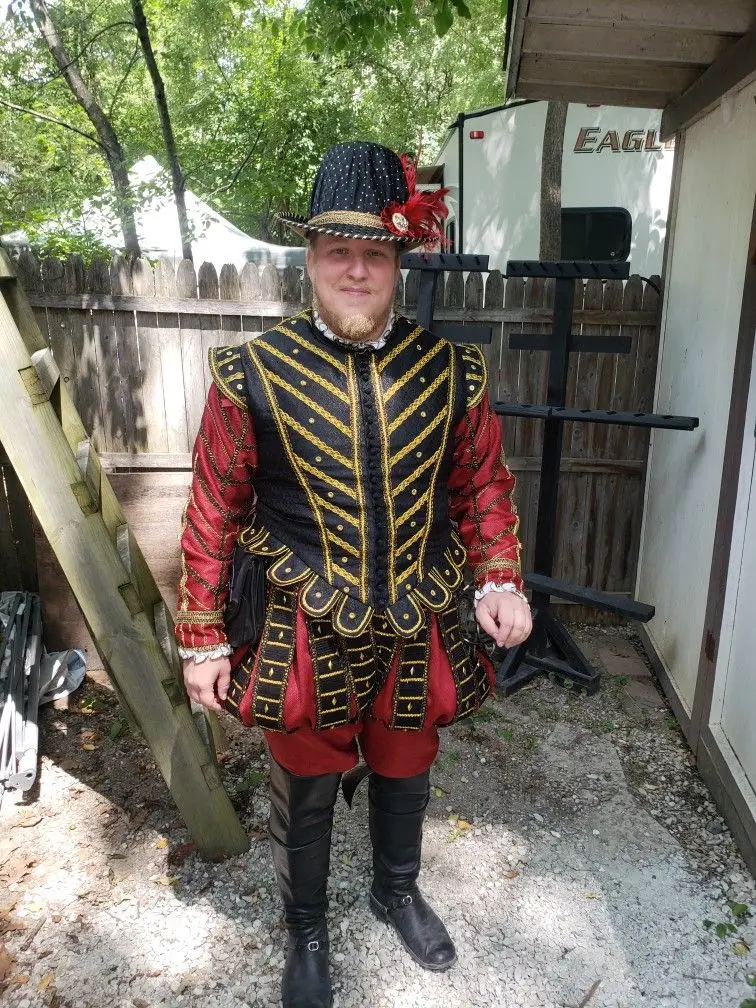 

Elizabethan Mens Suit Medieval Renaissance Men Tudor King Prince Costume Outfit Custom Made