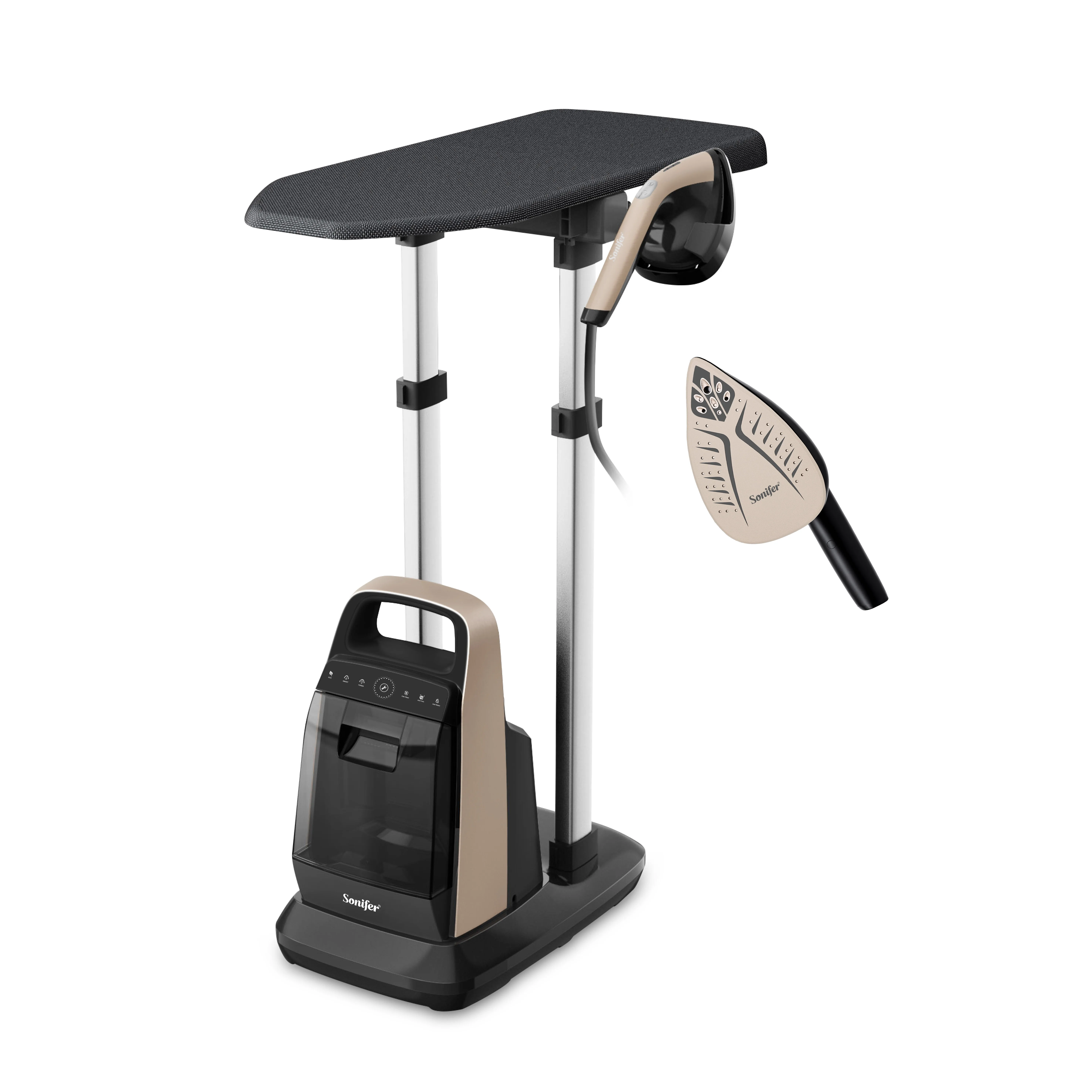 Garment Steamer 3 Settings Ceramic Soleplate Self Cleaning with Ironing Board