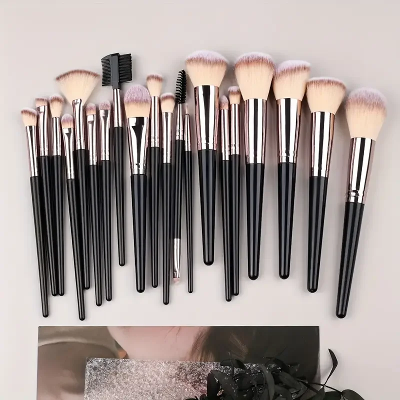 NEUE 3-20PCS Make-Up Pinsel Set Flauschigen Lidschatten Foundation Concealer Erröten Highlighter Weibliche Kosmetik Schönheit Werkzeuge Lagerung box