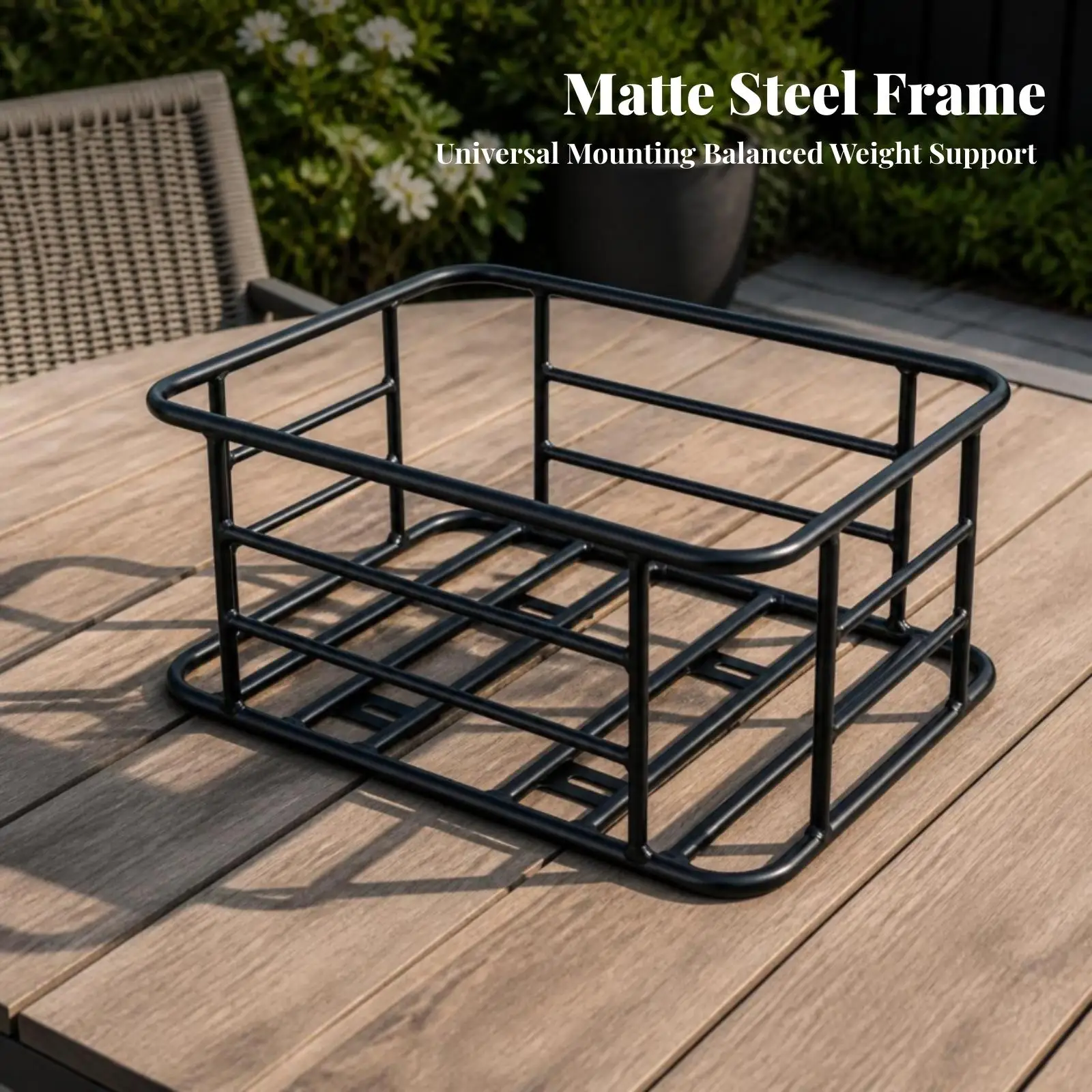 Rectangular Mesh Fryer Basket with Insulated Handle Rust-Resistant Stainless