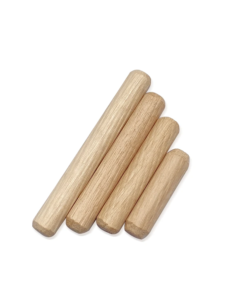 M5‑M12 Grooved Wooden Dowel Pins Round Wood Pegs Cabinet Drawer Furniture Joint Connector Household Assembly Hardware Fitting