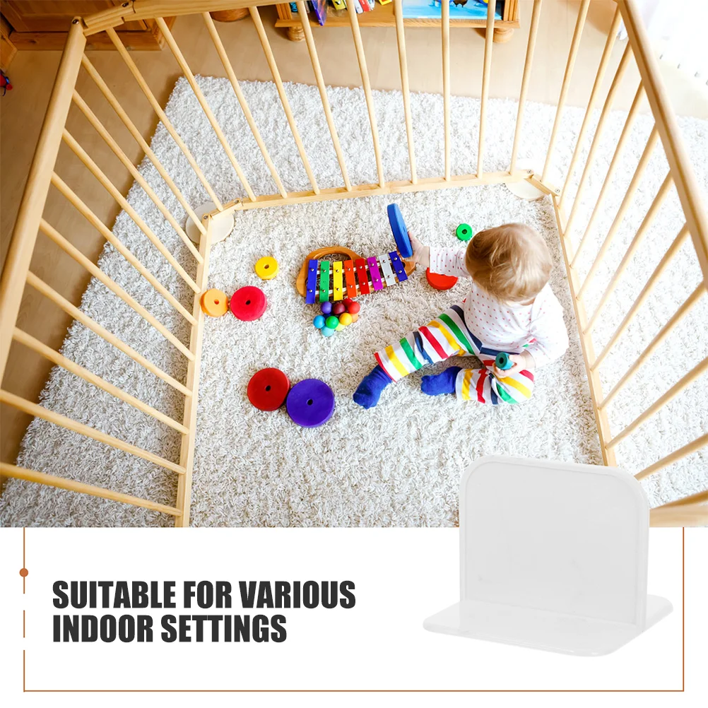 6 個フェンス補強ベビーアクセサリー家具アンカー転倒防止ベビーサークルスタビライザープラスチッククリップ棚壁アンカー