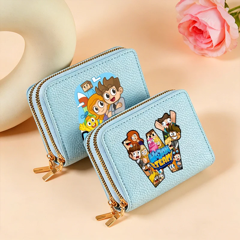 

Wojans Team Credit Id Card Holder Storage Bag Cute Zipper Coin Purse Wallet with Multiple Card Slots Lady Fashion Adult Wallets