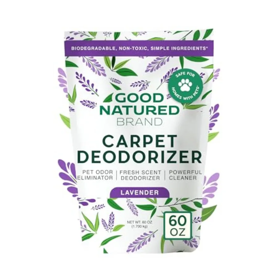 

Carpet Deodorizer and Freshener Powder Pet Odor Eliminator for Strong Odor and Pet Urine Fresh Natural Safe for Homes with Pets