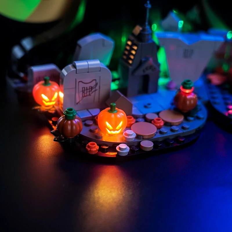 Lazishi LED Light 21351 Set Suitable for Tim Burton\'s The Nightmare Before Christmas Building Blocks (Lighting Accessories Only)