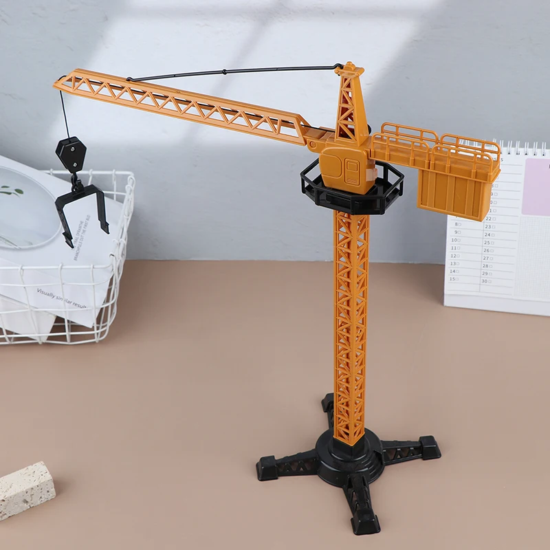 Per ragazzi regalo ingegneria in plastica pressofusa gru a torre modello di costruzione classico veicolo caricatore trattore escavatore giocattoli