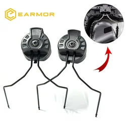 EARMOR Shooting Earmuffs Helmet Rail ARC and EXFIL Helmet Rail Adapter Tactical Headset Adapter for ARC Rail Helmet Accessories