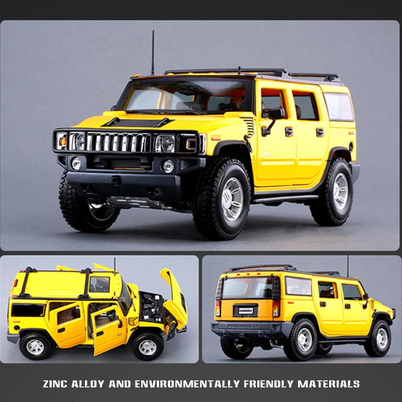 Maisto 1:18 New Hummer H2 H1 Jeep alloy car model simulation car decoration collection gift toy Die casting model boy toy