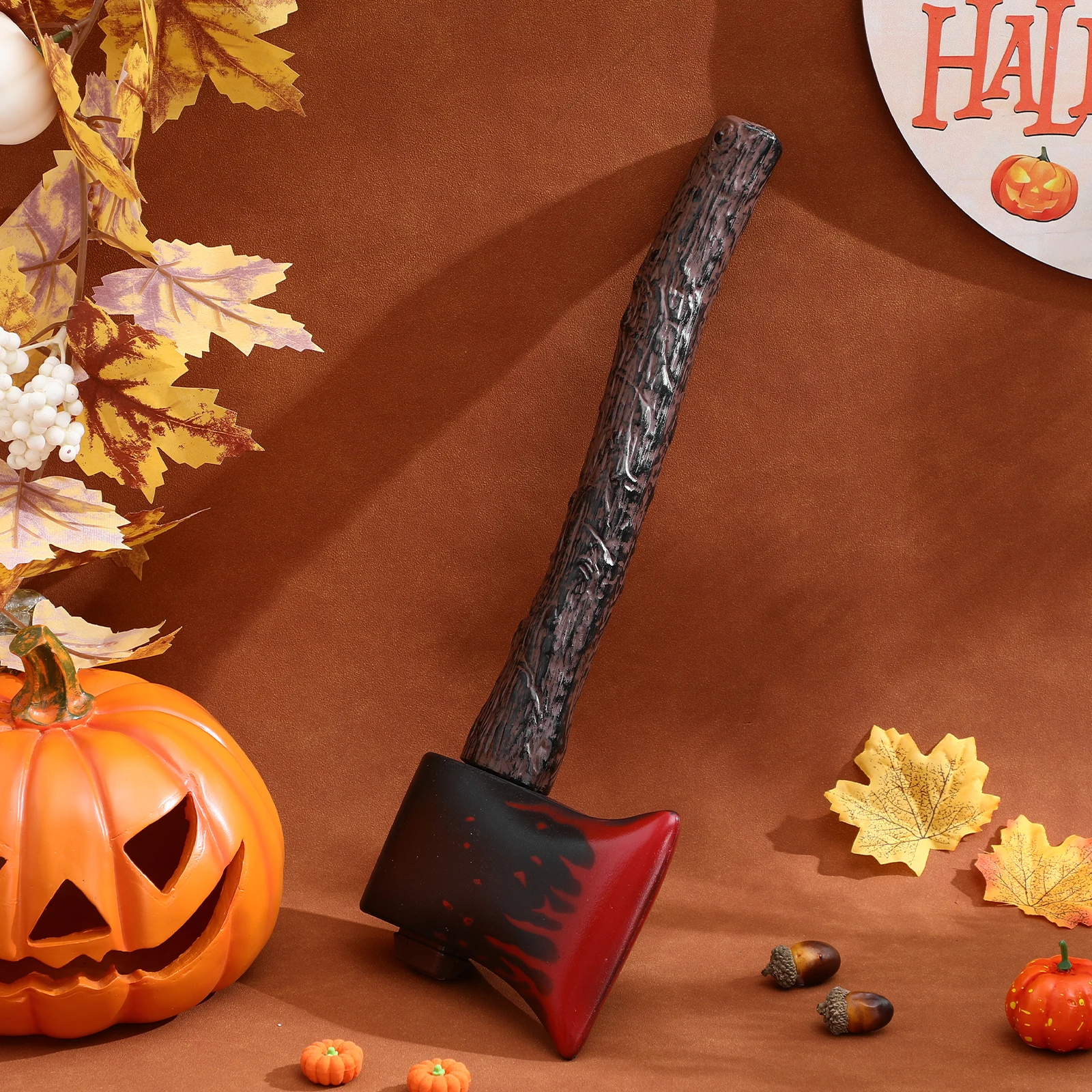 

Lightweight Artificial Halloween Axe ABS Material Cosplay Prop Decorative Axe for Stage Performance and Halloween Decor