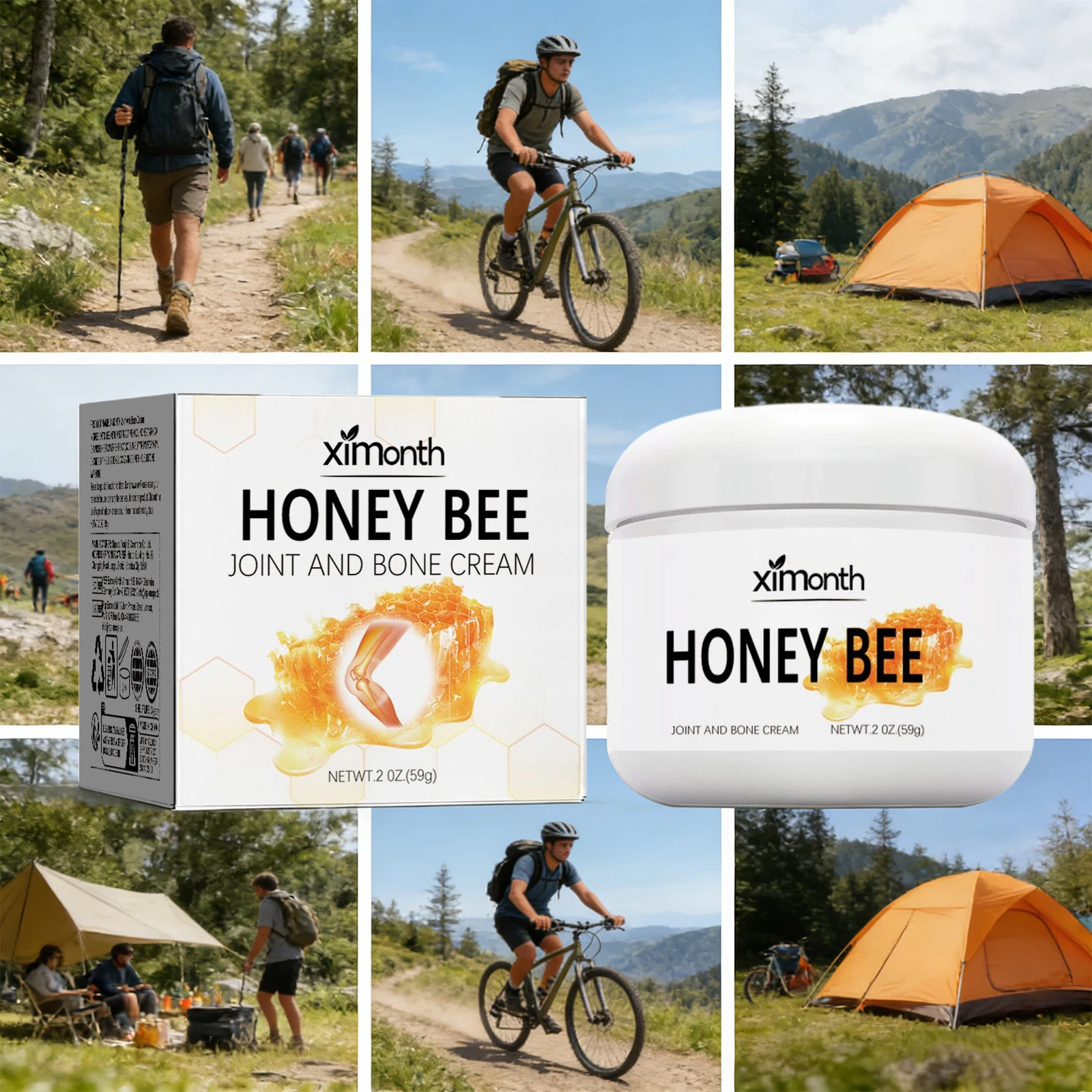 

Крем с пчелиным ядом для суставов и костей, облегчающий боль в плечах, шее и коленях, улучшающий состояние при мышечной боли, мазь для ухода за телом, 59 г.