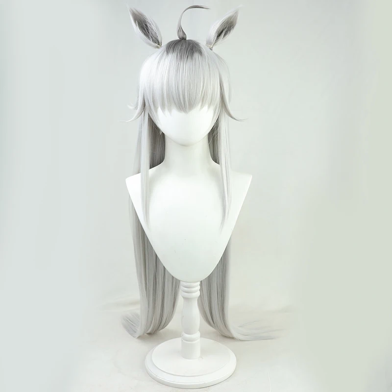 Uma Musume Pretty Derby Oguri Cap Cosplay peluca orejas Anime juego de rol fiesta disfraz Prop pelo sintético fibra resistente al calor