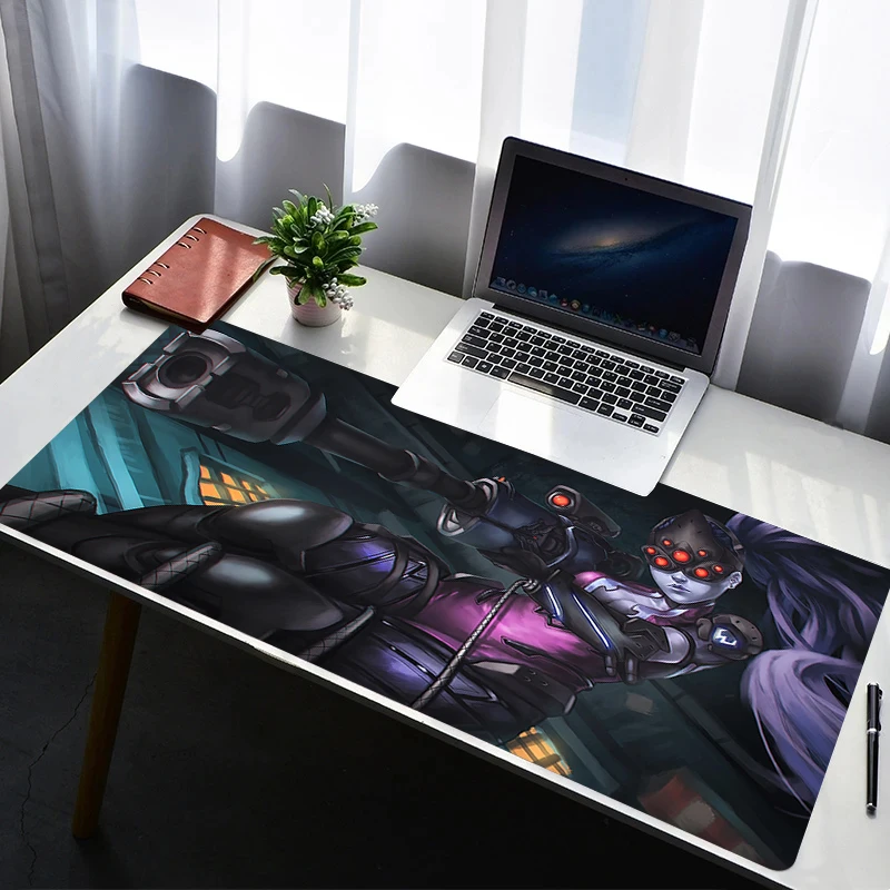 

Mouse Pad Laptop Non Slip Extended Desktop Mouse Mat PC Rubber Keyboard Pad O-overwatch Widowmaker Gaming Accessories Mousepad