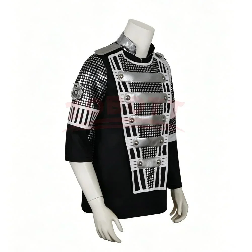 Punk Michael Jackson Impersonator Halloween Party Cool Gaorgeous Teaser Jacket Outerwear for White Glove Photo Shoot Outfit Jack view 4
