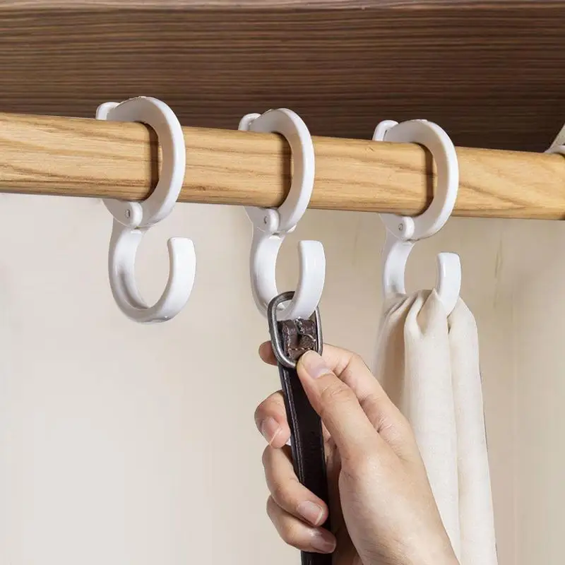 Hanging Heavy Duty S Hooks Safety Buckle Design Bathroom Cupboard Clothing Towel Hanger Hook Kitchen Cups Spatula Opener Scissor