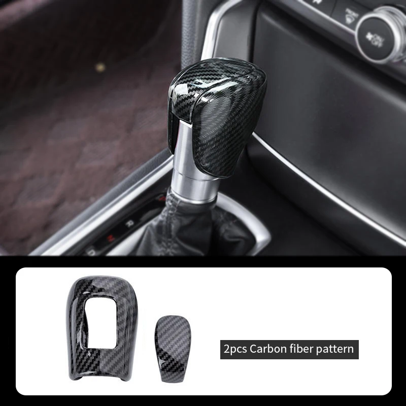 For Honda Civic 11th gen Accessories For 2023 CRV Accord Carbon Fiber Center Console Gear Lever Cover Auto Anti-skid Trim tools