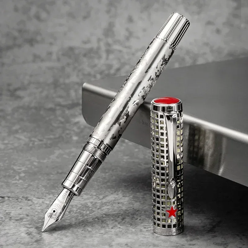 HONGDIAN WA35 Exquisite Aerospace Military Industry Joint Limited Edition Pen B2 Feed Long Knife Nib Student Writing Gift Pen