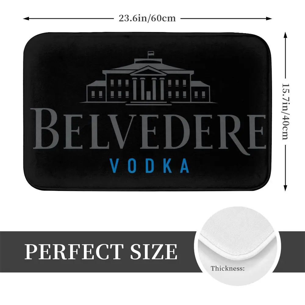 NEW Belvedere Vodka Printed Doormat Floor Mat Home Creative Mat Super Soft Absorbent Bathroom Door Mat Door Entrance Mat