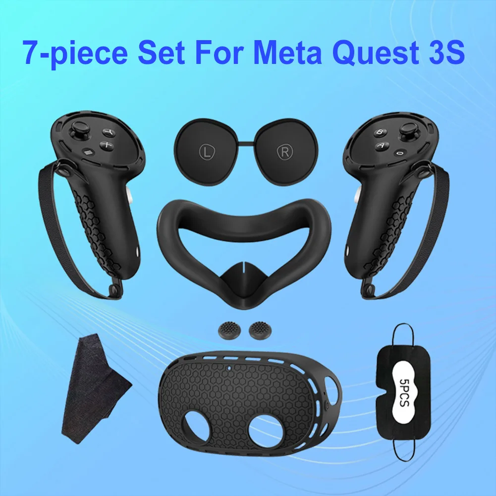 Protective Cover Controller Grips VR Shell Cover VR Silicone Case for Meta Quest 3S VR Headset Accessories