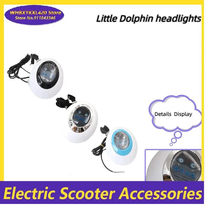 

Electric Scooter Headlight With Horn 24V 36V 48V LED Light For Head Cycling