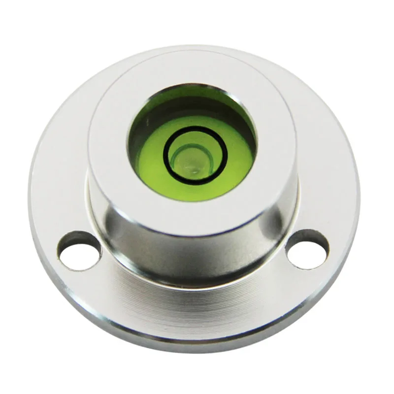 Medidor de nivel de brida de Metal 2410 Medidor de nivel Bulleye Fondo de burbuja horizontal de alta precisión con calibre de nivel de orificio de montaje