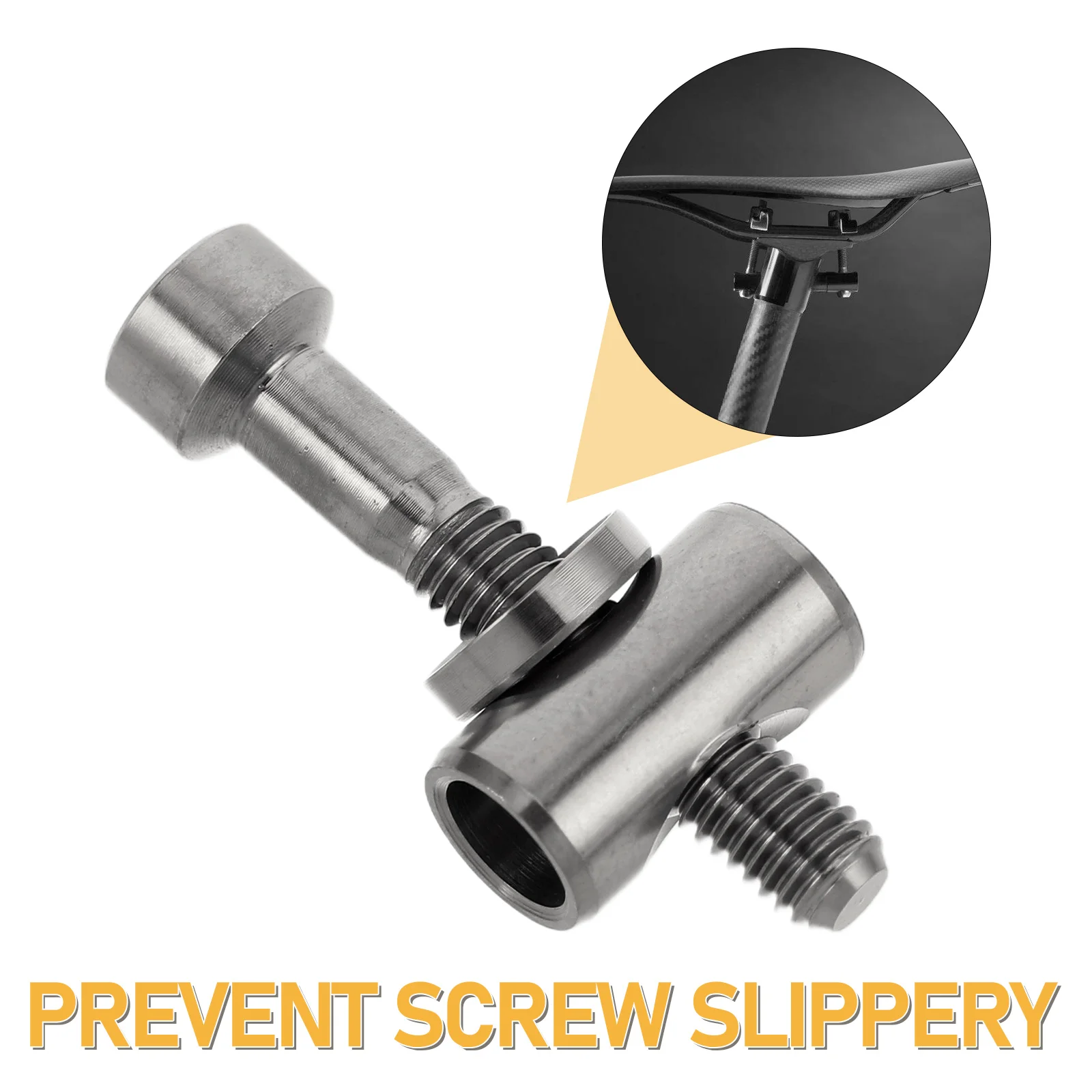 2 قطعة مسامير مقعد الدراجة M5x30 سبائك التيتانيوم عالية القوة لا موضوع تجريد لسروج الدراجة الجبلية بشكل آمن #2