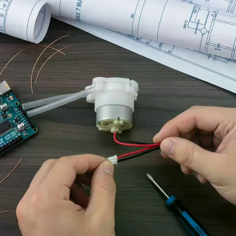DC 5V 6V 500 Metal Brush Geared Motor Micro Peristaltic Pump Dosing Liquid Water Squeeze Pump For Lab Ink Sampling Pump
