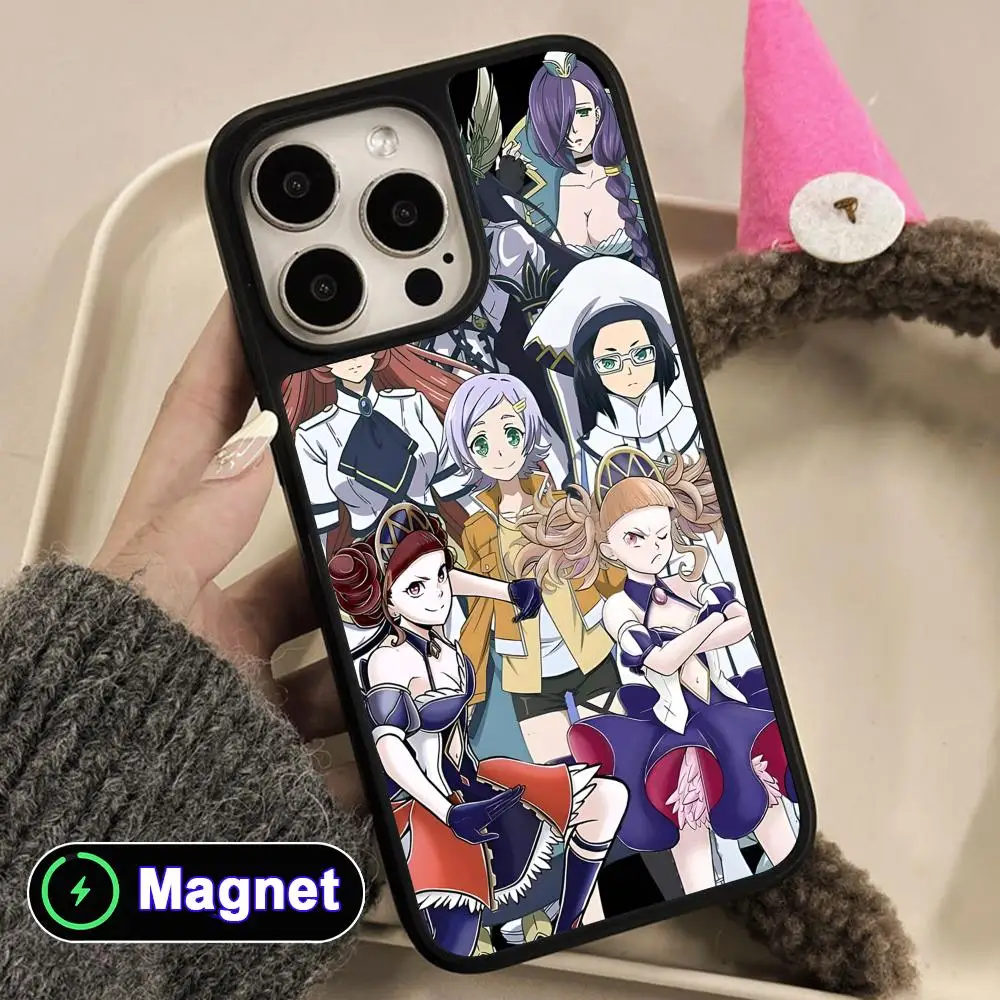 Funda para iPhone 18 17 16 15 14 13 12 11 Air Pro Max Plus con Superficie Mate y Cubierta Magnética, Diseño Record of Ragnarok