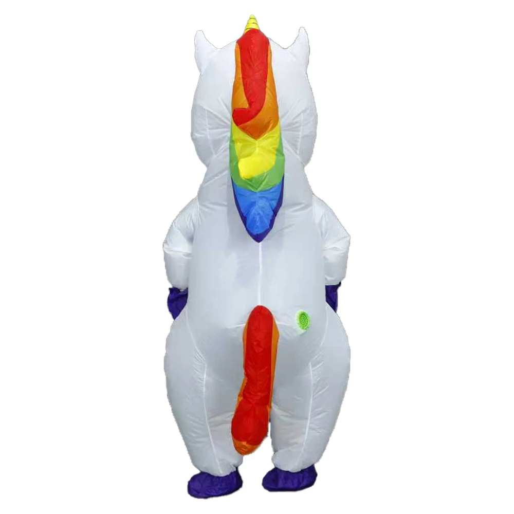 Kostum Unicorn Tiup Dewasa untuk Cosplay Karakter, Ulang Tahun, Halloween, Pertunjukan, Pesta, Acara, Set Maskot